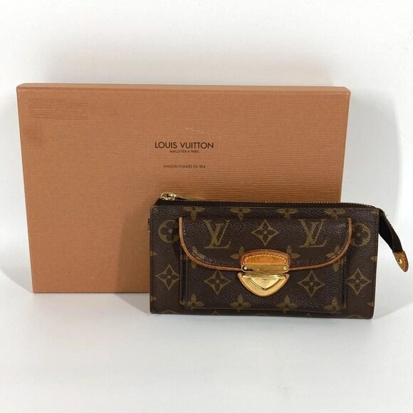 LOUIS VUITTON M61781 Monogram Portefeuille Astrid Long Wallet Canvas Brown - Picture 1 of 16
